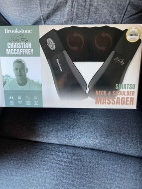 Brookstone Black Shiatsu Neck & Shoulder Massager - Limited Edition